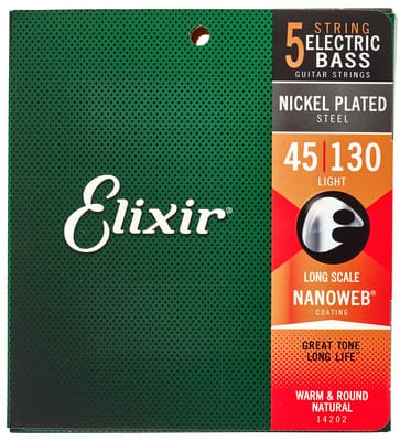 Elixir 14202 Nanoweb 5-String Light