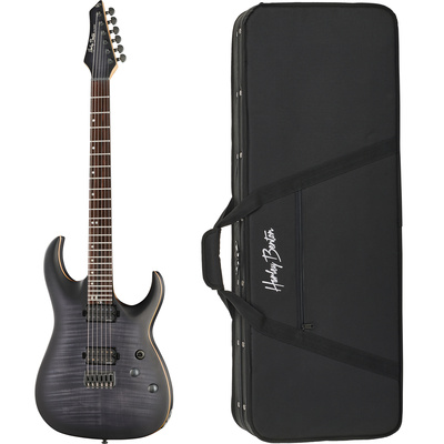Harley Benton Amarok-6 BKNT Flame Bur w/Case