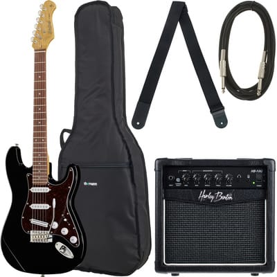 Harley Benton ST-62BK Hot Rod Bundle 1