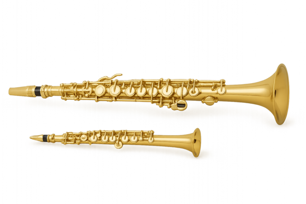 sopraan saxofoon sopranino saxofoon