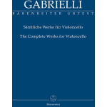 Bärenreiter Gabrielli Werke für Cello